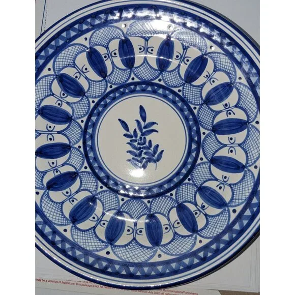 Hand-Painted Spanish Ceramic Wall Plate Ladies Faces Olive Artespana Figrs 1989 - Picture 10 of 12